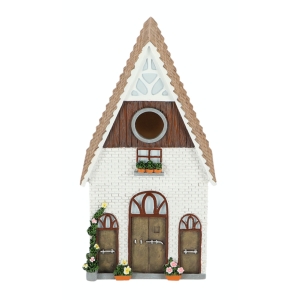 Búdka pre vtáky biela 25cm