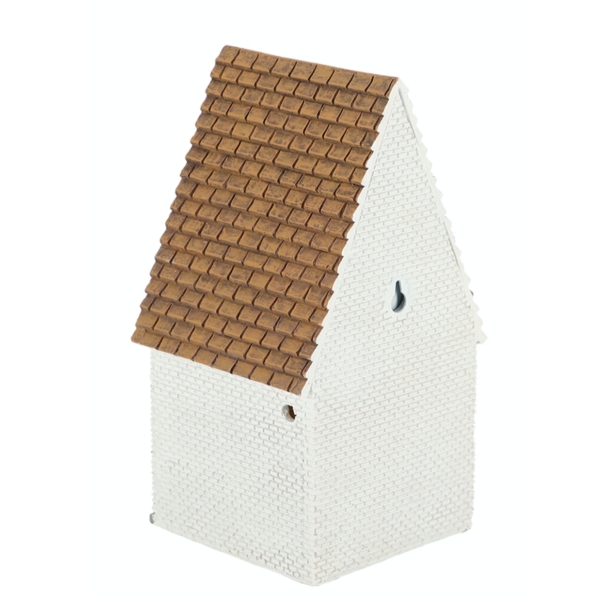 Búdka pre vtáky biela 25cm
