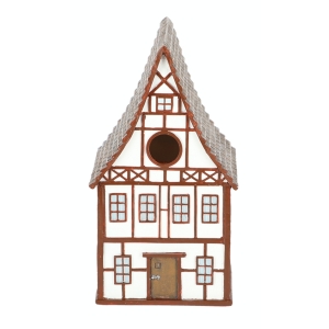 Búdka pre vtáky FRAMING HOUSE 25cm biela