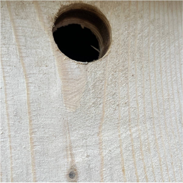 Búdka pre sýkorky 28 mm bez náteru