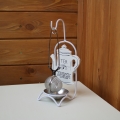 Čajový set - stojan na čajové sitko 11,5x8x21cm