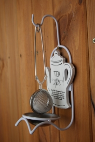 Čajový set - stojan na čajové sitko 11,5x8x21cm