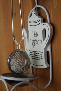 Čajový set - stojan na čajové sitko 11,5x8x21cm