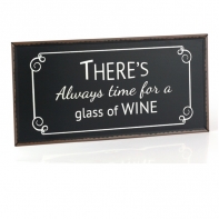 Ceduľa Glass of wine 40x20cm