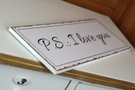 Ceduľa I love you 40x15cm