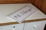 Ceduľa I love you 40x15cm