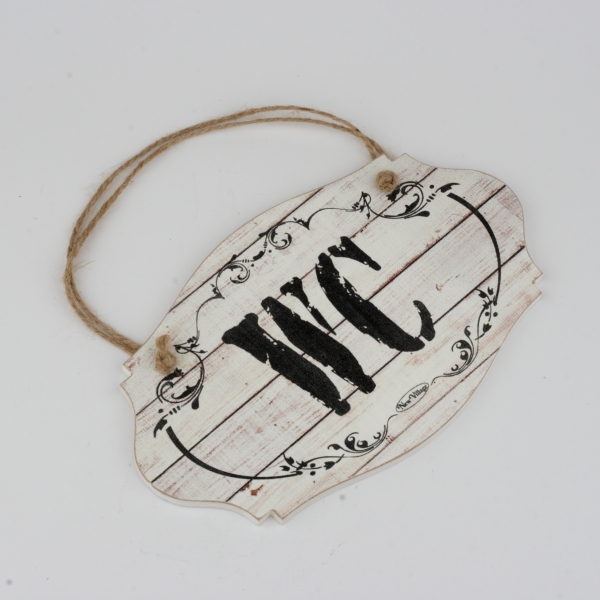 Ceduľa na dvere WC 24x14cm