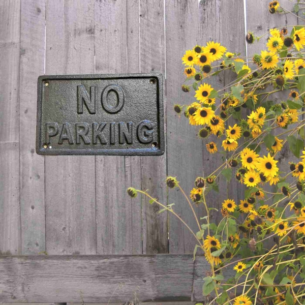 Ceduľa NO PARKING 17,5×11×0,5cm