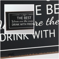 Ceduľa The best wines 40x20cm