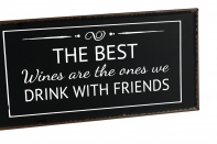 Ceduľa The best wines 40x20cm