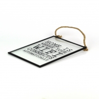 Ceduľa WIFI sklenená 13x17cm