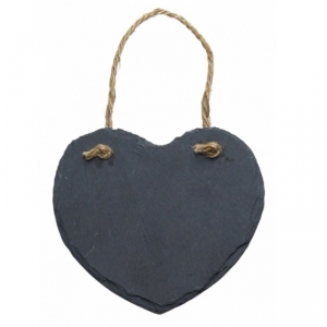 Ceduľka bridlicová 12 x 11,2 x 0,5 srdiečko