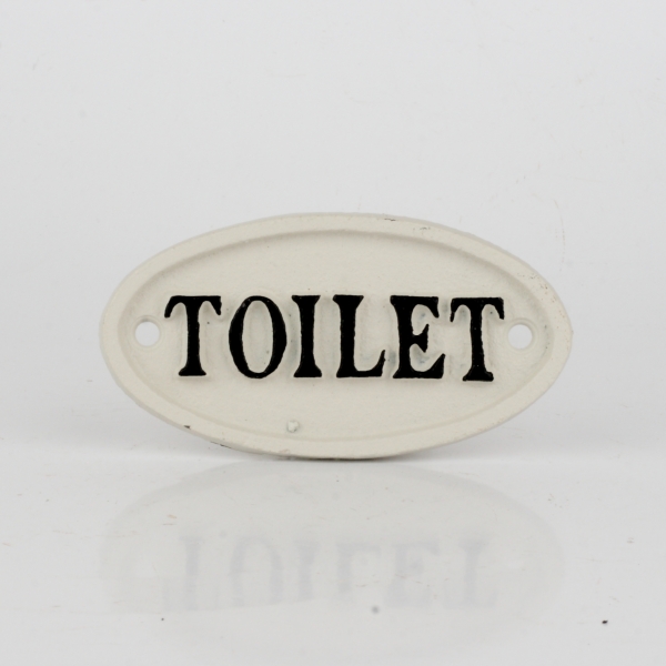 Ceduľka na dvere Toilet 10x5cm