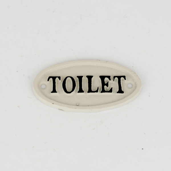 Ceduľka na dvere Toilet 10x5cm