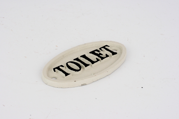 Ceduľka na dvere Toilet 10x5cm