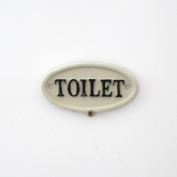 Ceduľka na WC liatina 9,5cm