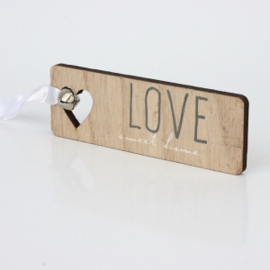 Ceduľka s rolničkou LOVE dek4999