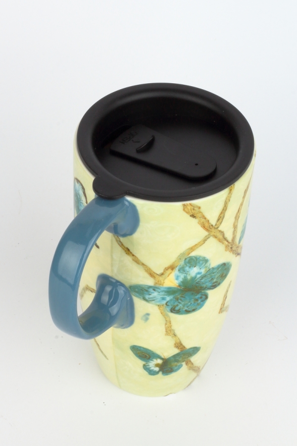 Cestovný hrnček s viečkom Motýle 500ml