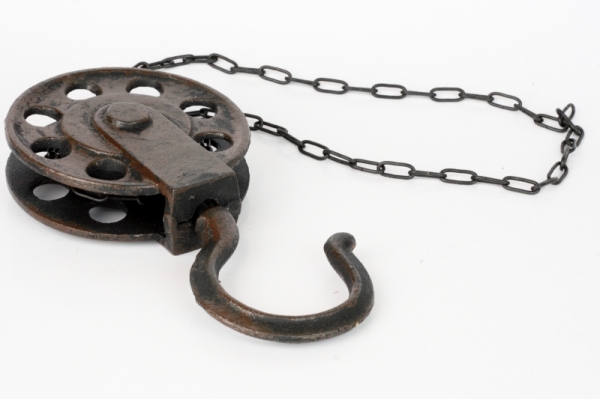 Chalupárska dekorácie kovový hák 10x50cm