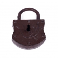 Chalupárska dekorácie - zámok s kľúčmi 15cm