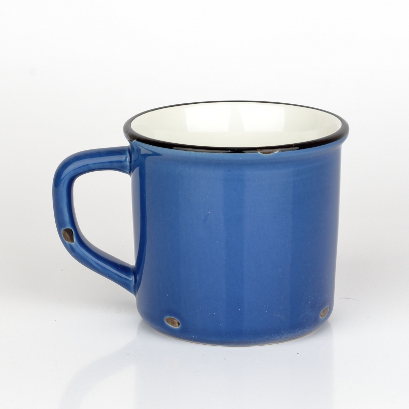 Chalupársky hrnček modrý 12x9x9cm