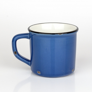 Chalupársky hrnček modrý 12x9x9cm
