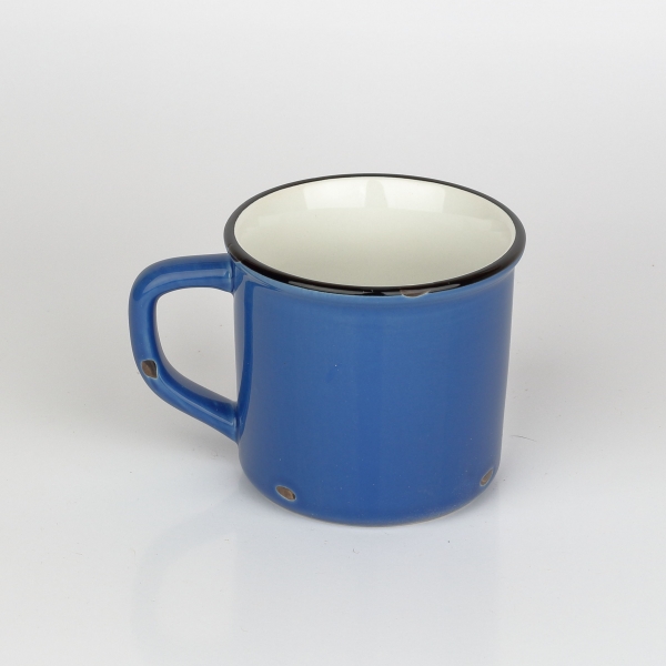 Chalupársky hrnček modrý 12x9x9cm