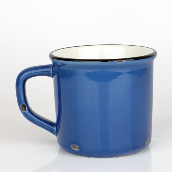 Chalupársky hrnček modrý 12x9x9cm