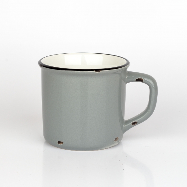 Chalupársky hrnček sivý 12x9x9cm