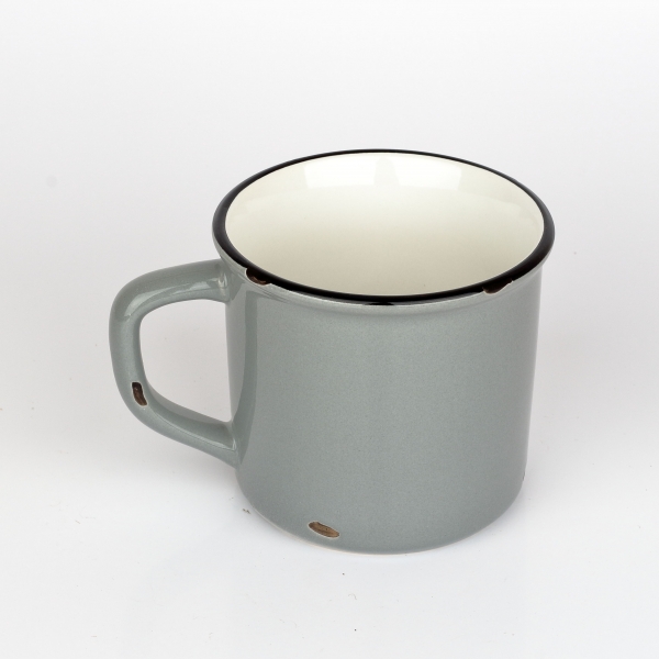 Chalupársky hrnček sivý 12x9x9cm