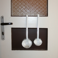 Chalupársky svietnik naberačka malý