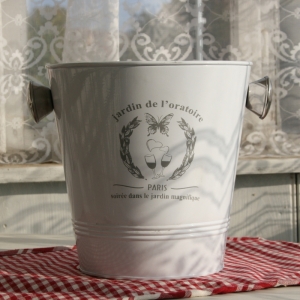 Chladící nádoba na šampaňské kov 23x21cm