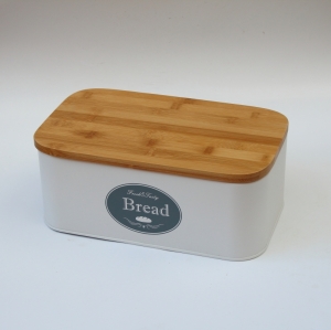 Chlebník kovový biely 18,8x30,7x12,5cm