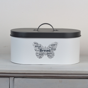 Chlebník plechový motýľ 15,5x34x18cm