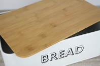 Chlebník s nápisom BREAD 32,5x21x12cm