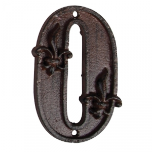 Číslo popisné na dom 0 liatina 8,0x1,1x11,8cm 