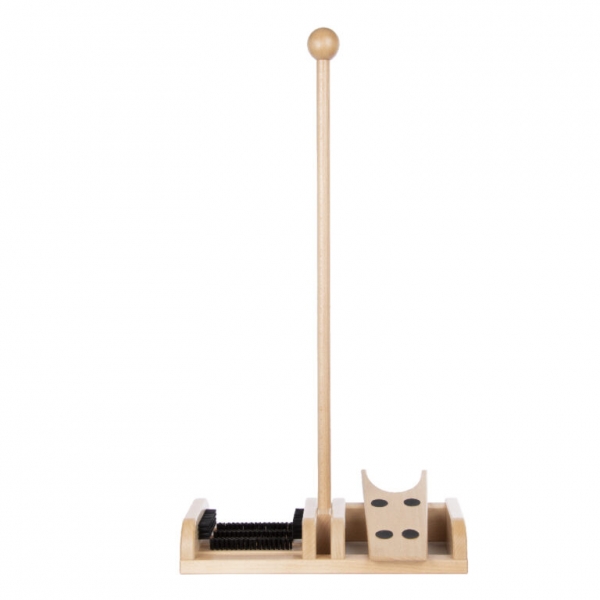 Čistič topánok s obuvákom, drevený