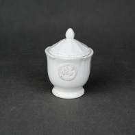 Cukornička biela keramika