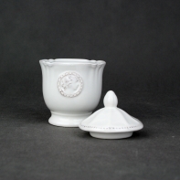 Cukornička biela keramika