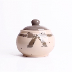 Cukornička keramická Grey dot 10x11,5cm