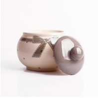 Cukornička keramická Grey dot 10x11,5cm