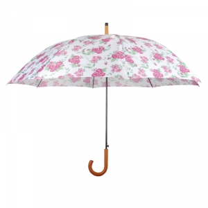 Dámsky holový dáždnik ružový 120x120x94cm