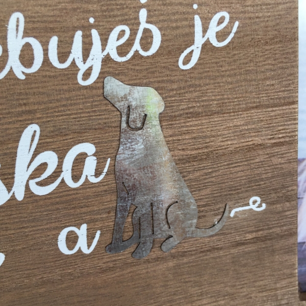 Darček pre psíčkarov fotorámik 24x18x1cm