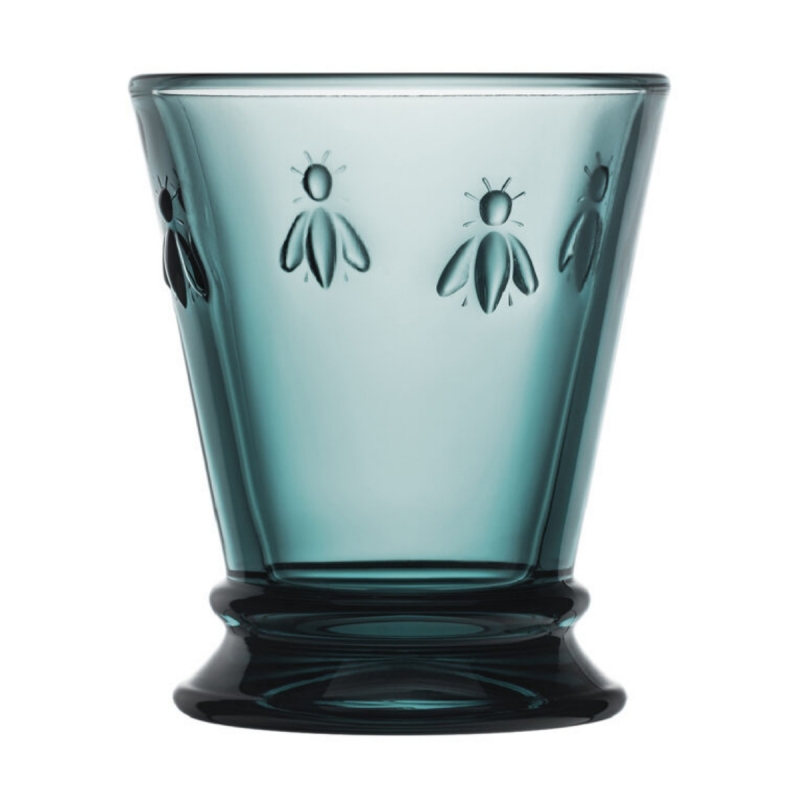 Darček pre včelárov pohár ABEILLE 0,26L tmavo modrá