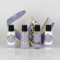 Darčeková cestovná sada kozmetiky levanduľa 4x50ml