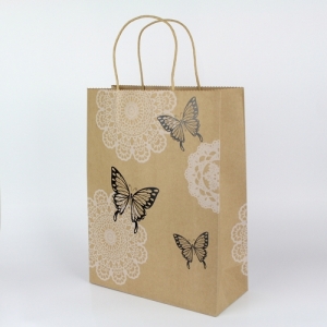Darčeková papierová taška motýľ 26,5x30cm
