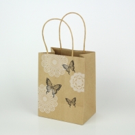 Darčeková papierová taška motýľ 26,5x30cm