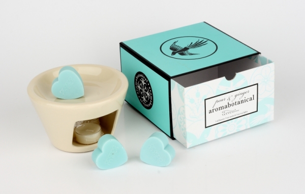 Darčeková sada Aromabotanická aromalampa + vosková hruška / zázvor