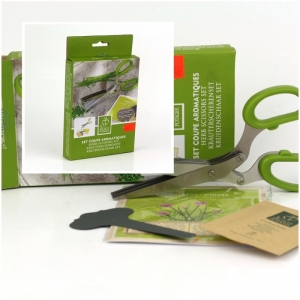 Darčeková sada semienok a nožnice na pažítku 20cm