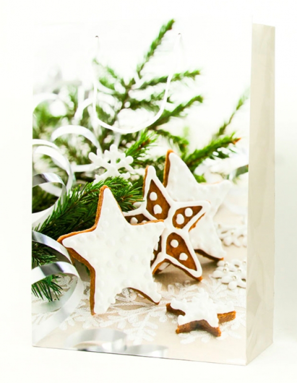 Darčeková vianočné taška perníčky 25x8,5x34,5cm